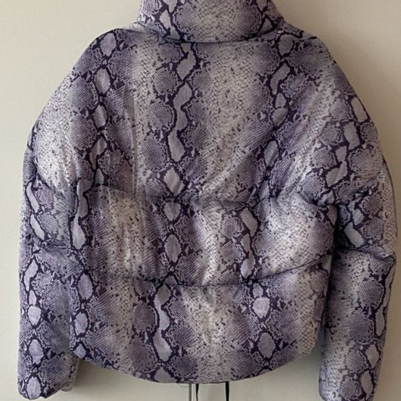 Apparis Short Puffer Jacket Size Small Python Print 70% 0ff - Picture 2 of 2